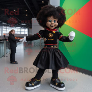 Black Irish Dancer maskot...