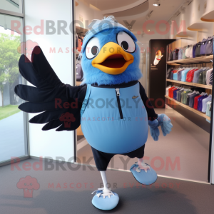Sky Blue Blackbird mascotte...