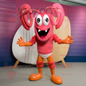 Pink Lobster Bisque maskot...