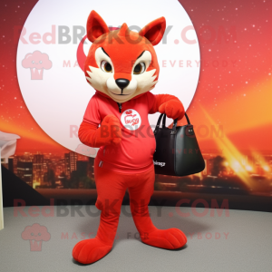 Red Lynx maskot kostume...