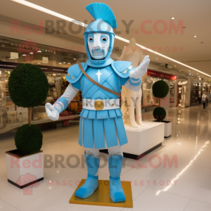 Błękitny rzymski żołnierz w...