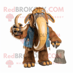 Rust Mammoth maskot kostume...