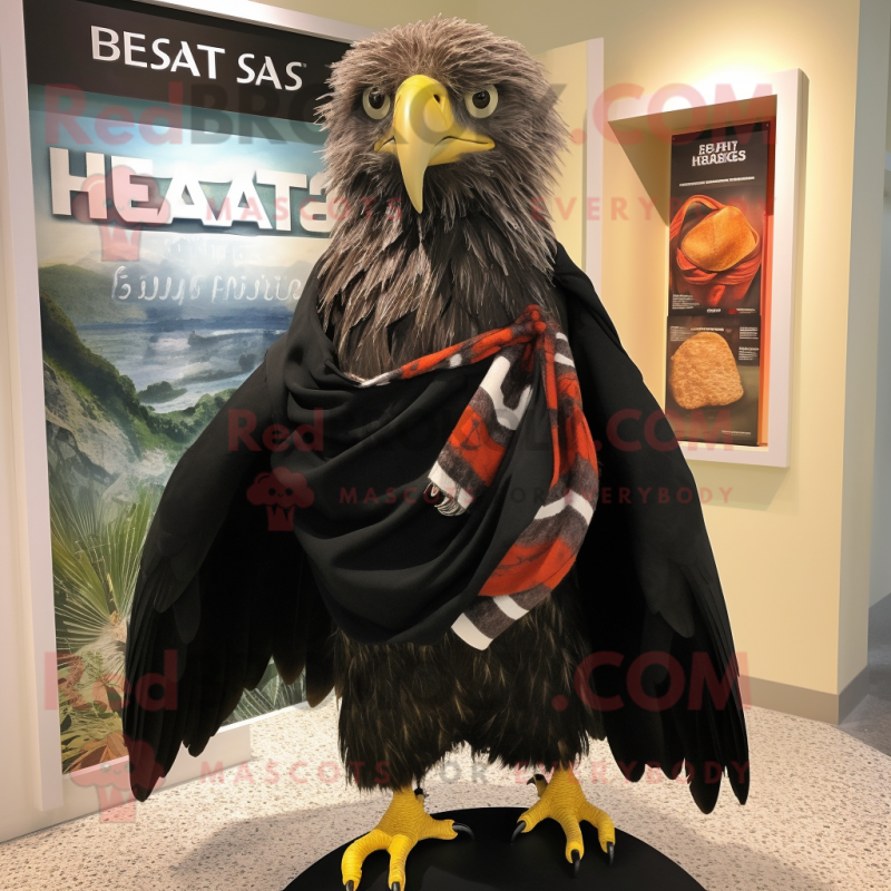 Gray Eagle mascot costume character dressed with a Graphic Tee and Shawls -  Mascot Costumes -  Sizes L (175-180CM)