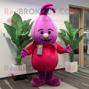 Magenta raap mascotte...