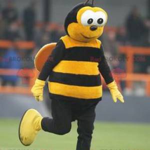 Mascotte d'abeille jaune et noire - Redbrokoly.com