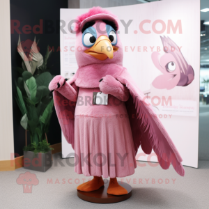Rosa Specht Maskottchen...