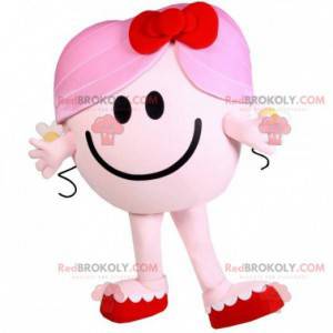 Mascotte Madame Cuddle personaggio rosa di Monsieur Madame -