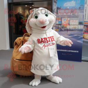 Wit Ratatouille mascotte...