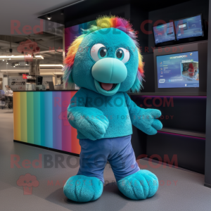 Teal Rainbow mascotte...