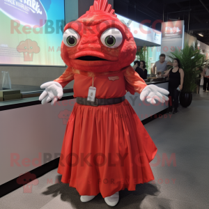 Postava maskota Red Fish...