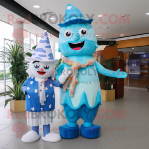 Blue Ice Cream maskot...