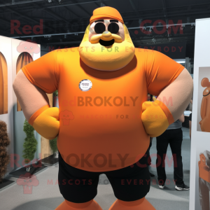 Orangefarbener Strongman...