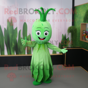 Green Onion maskot kostume...