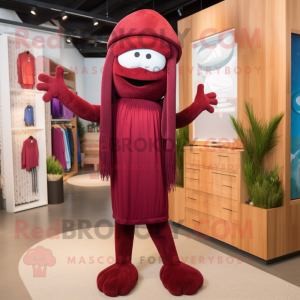 Maroon Spaghetti maskot...