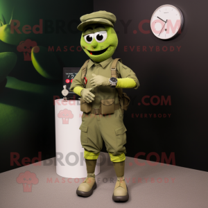 Olive Soldier maskot...