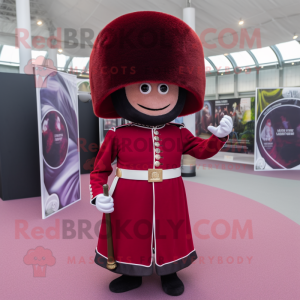 Maroon British Royal Guard...