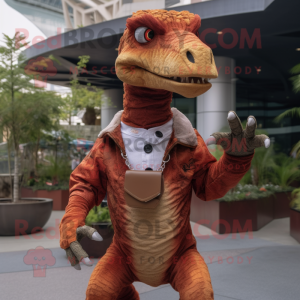 Rust Utahraptor maskot...