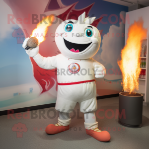 White Fire Eater maskot...