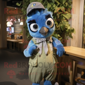 Olive Blue Jay maskot...