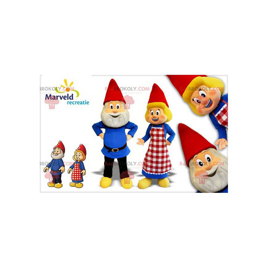 2 maskoti elfí zahradní trpaslíci - Redbrokoly.com