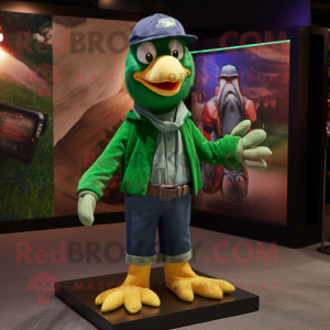 Green Eagle maskot kostume...