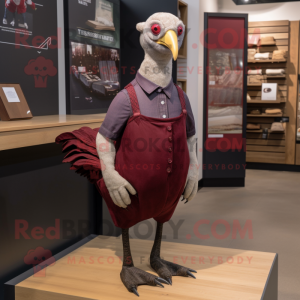 Maroon Guinea Fowl mascotte...