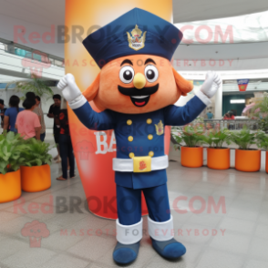 Navy Biryani mascot costume character dressed with a Flare Jeans and Rings