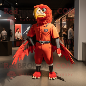 Roter Adler Maskottchen...