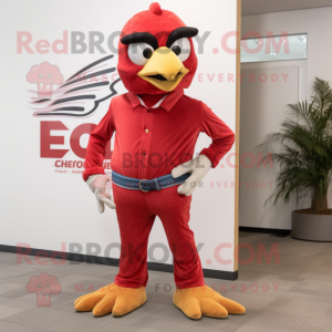 Red Eagle maskot kostym...