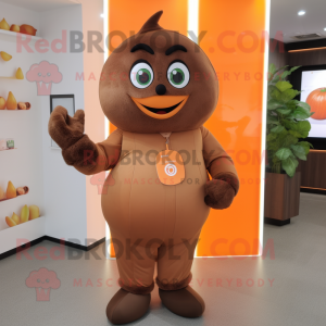 Personagem de mascote Brown...