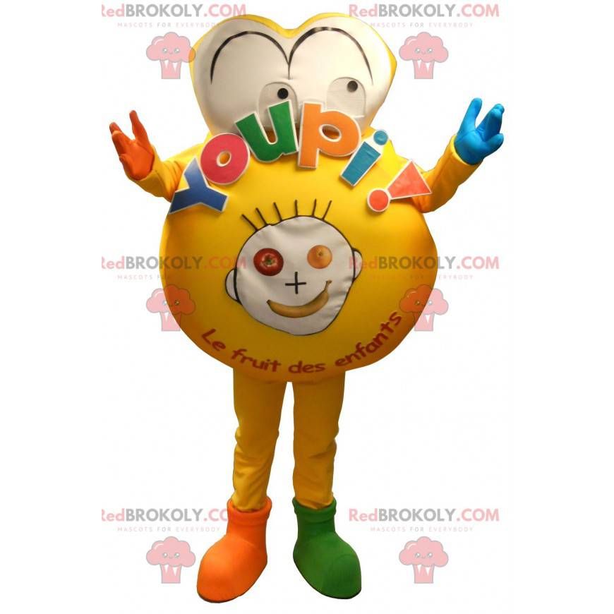 Youpi mascotte beroemde merk fruit voor kinderen -