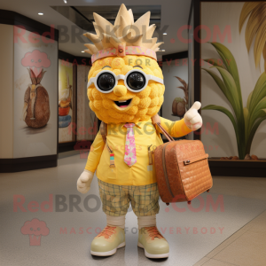 Tan Pineapple maskot...