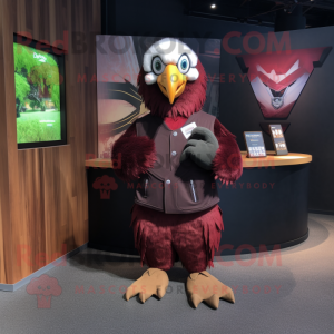 Maroon Vulture Maskottchen...