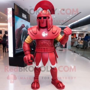 Postava maskota Red Spartan...