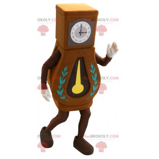 Gigantische staande klok mascotte. Grootvader klok -