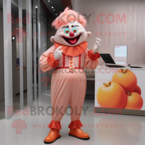 Peach Evil Clown maskot...