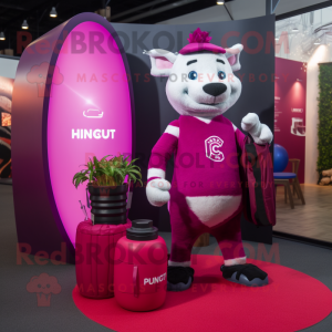 Magenta doftljus maskot...