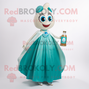 Postava maskota Teal Bottle...