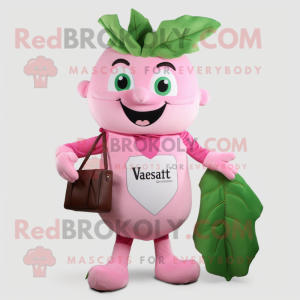 Pink Beanstalk maskot...