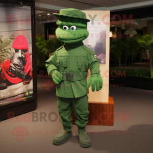 Green Soldier mascotte...