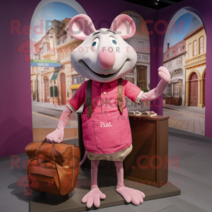 Roze Ratatouille mascotte...