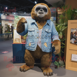  Giant Sloth maskot kostume...