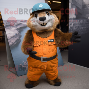 Rust Marmot maskot kostume...