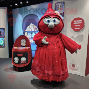 nan Shakshuka mascot costume character dressed with a Midi Dress and Coin purses