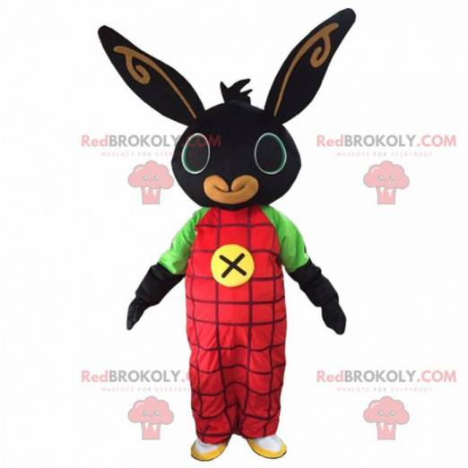 Konijn mascotte. Zwart konijn. Konijn kostuum. Konijn kostuum -