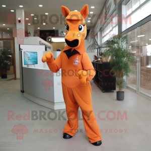 Orange Mare Maskottchen...