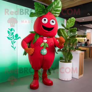 Red Beanstalk maskot...