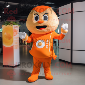 Orange Pad Thai maskotdräkt...