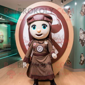 Brun Celtic Shield maskot...