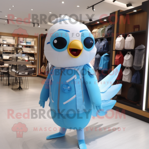 Sky Blue Dove maskot...